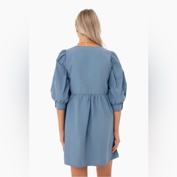 Tuckernuck Pomander Place dusty blue Lizzie Dress - Picture 2 of 4